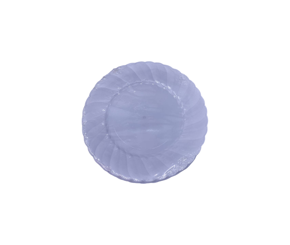 PLATO ACRILICO ELEGANTE BLANCO 10" 8 PZ