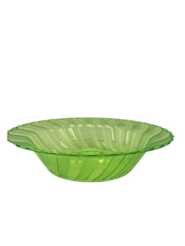 PLATO ACRILICO HONDO VERDE 8 PZ