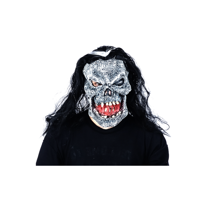 MASCARA LATEX MONSTRUO BERRUGOSO GRIS