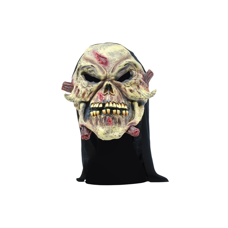 MASCARA LATEX CALAVERA CON TUNICA