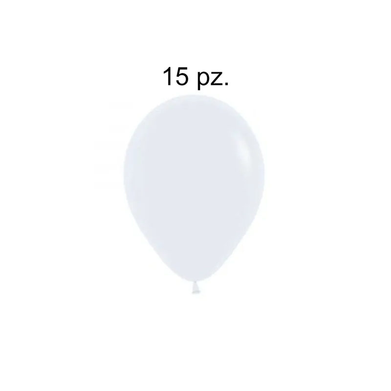 GLOBOS R12 BLANCO 15 PZ 