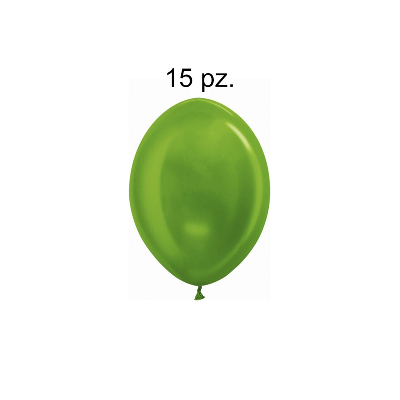 GLOBOS R12 VERDE KIWI 15 PZ