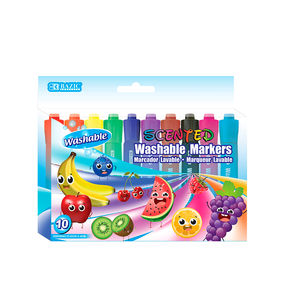 MARCADOR DE AGUA C/OLOR 10PZ BAZIC