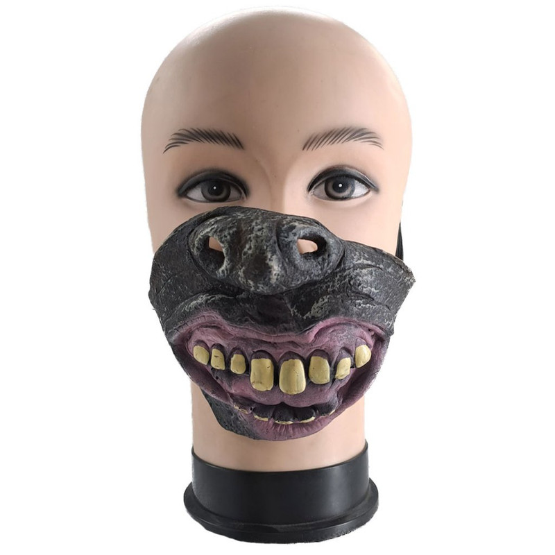 MASCARA LATEX TAPA BOCA DIENTES FEOS