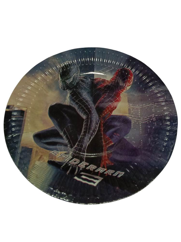 PLATOS DE PIÑATA SPIDERMAN PAQ 10UND