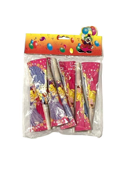 PITO CONO PRINCESAS PAQ 8UNID