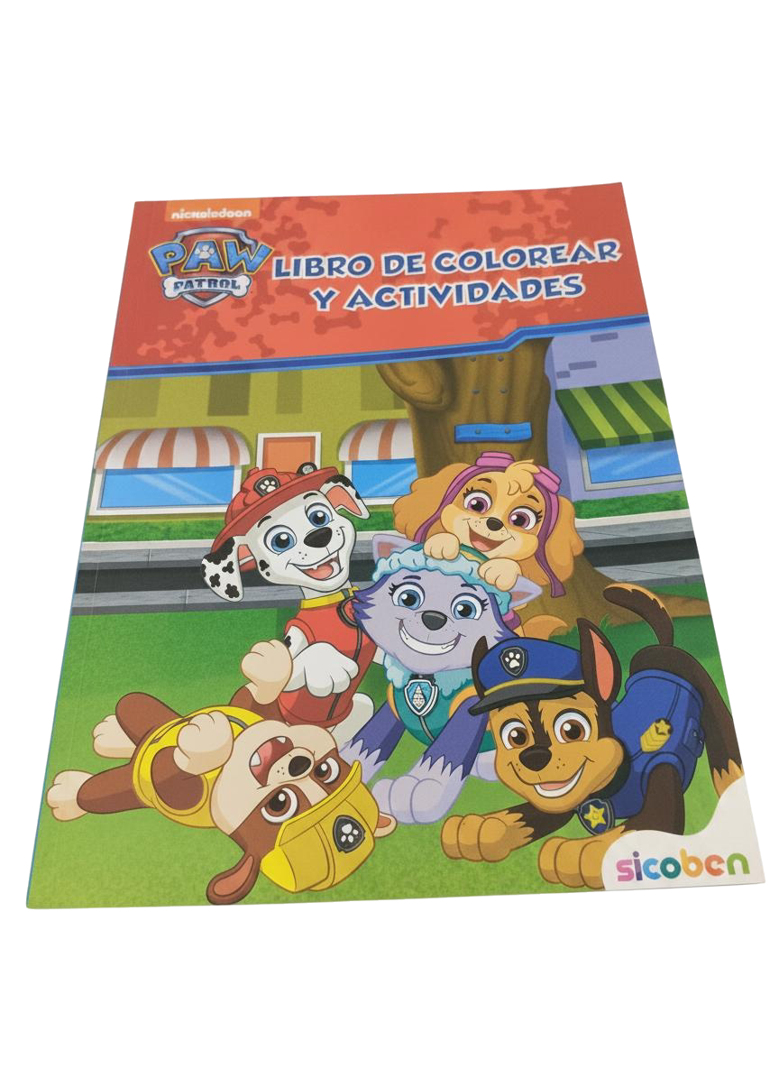 LIBRO DE COLOREAR Y ACTIVIDADES SICOBEN PAW P (E)