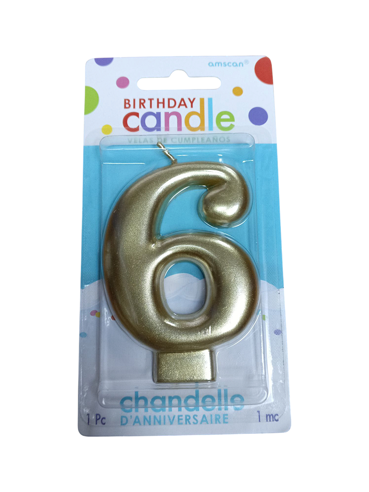 VELA GRANDE NUMERO 6 DORADO