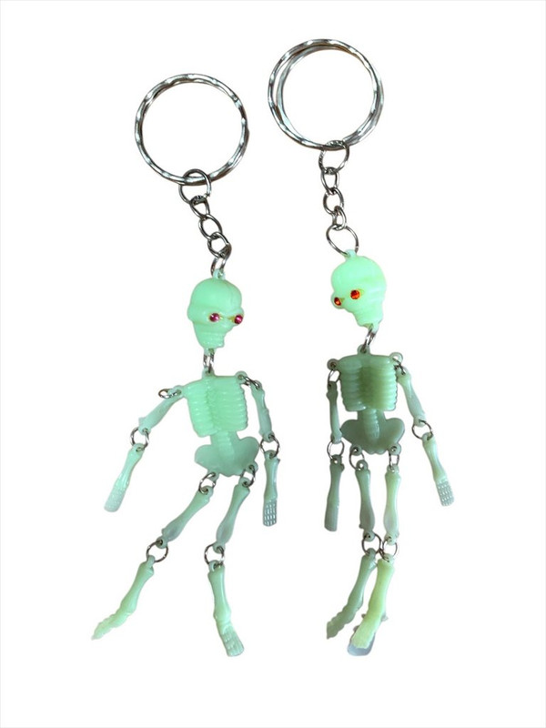 LLAVERO ESQUELETO PEQUENO VERDE