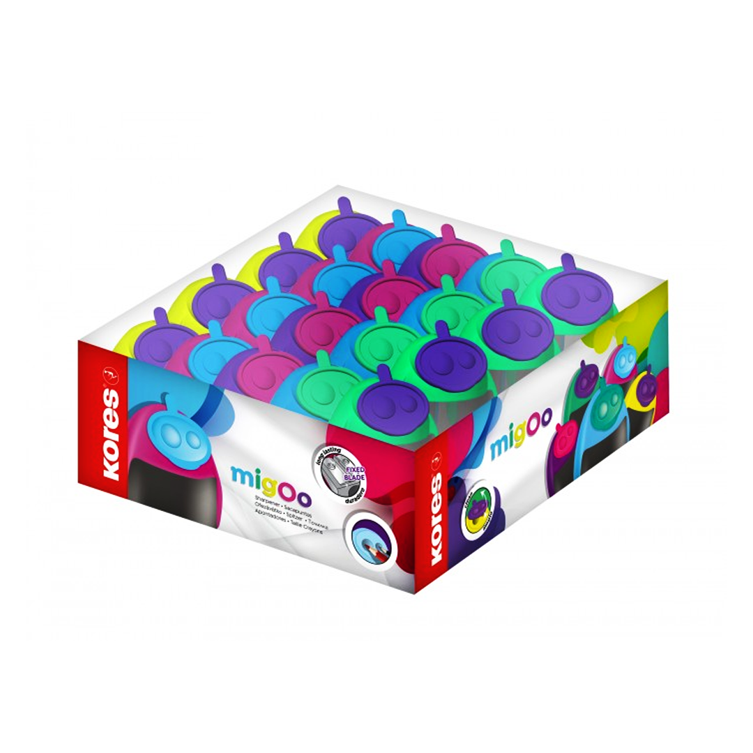 SACAPUNTAS DOBLE HUECO MIGO KORES