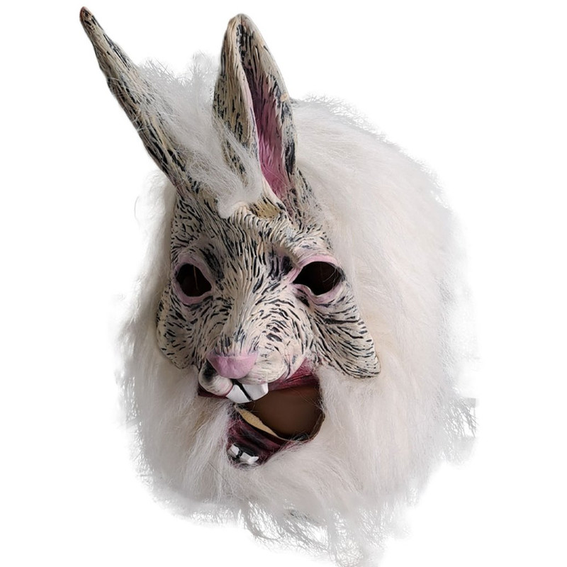 MASCARA LATEX CONEJO BLANCO