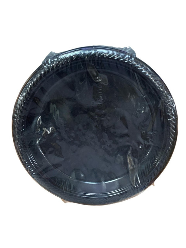 PLATO PLASTICO NEGRO 7' 20 PZ