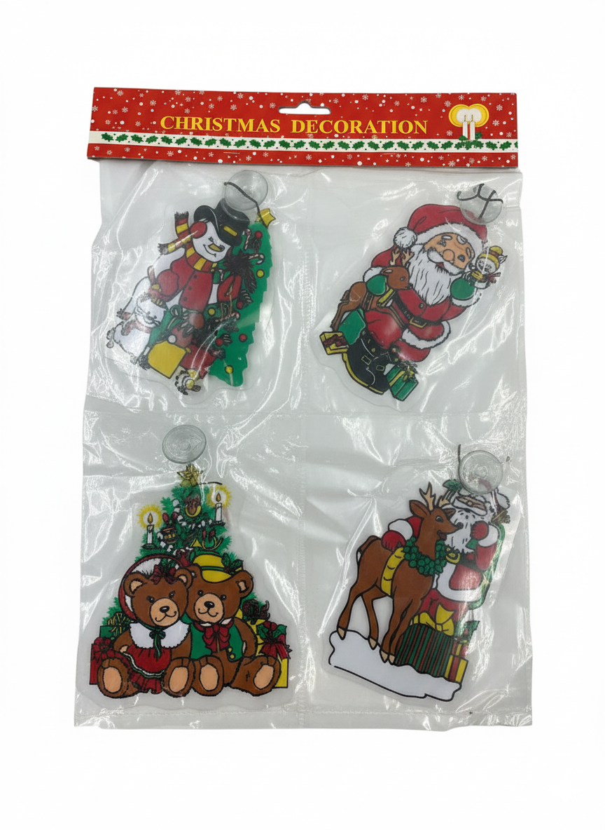 BLISTER FIGURAS DE NAVIDAD CON CHUPON 4UNID