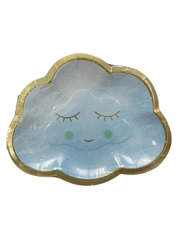 PLATOS DE NUBE AZUL 6,5' 8 PZ