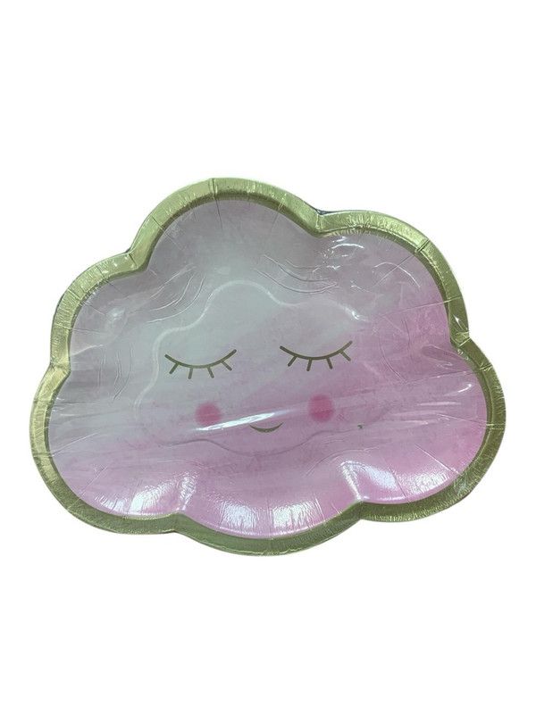 PLATOS DE NUBE ROSA 6,5' 8 PZ