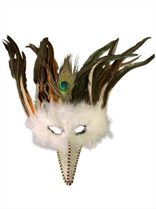 ANTIFAZ PICO MARABU Y PLUMAS