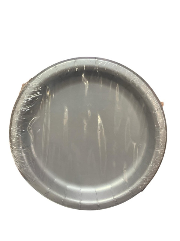 PLATOS DE CARTON PLATEADO 7' 20 PZ