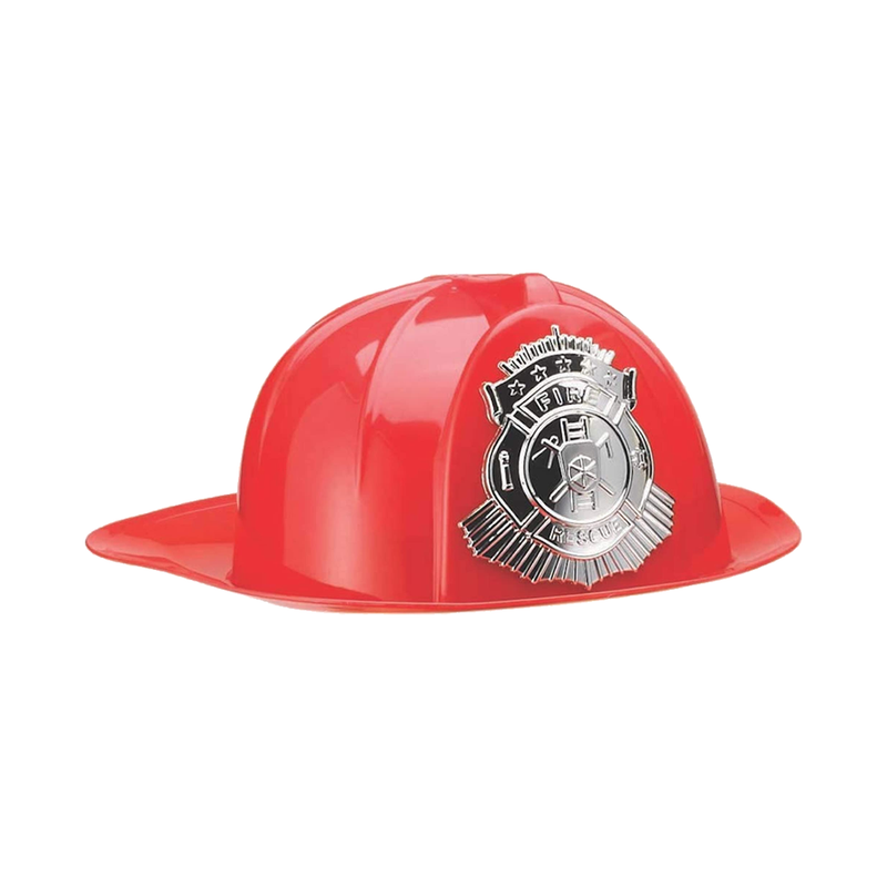 CASCO BOMBERO ROJO