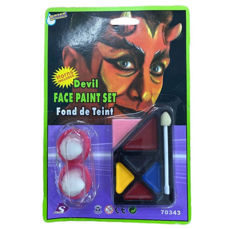 SET MAQUILLAJE DIABLO MULTICOLOR