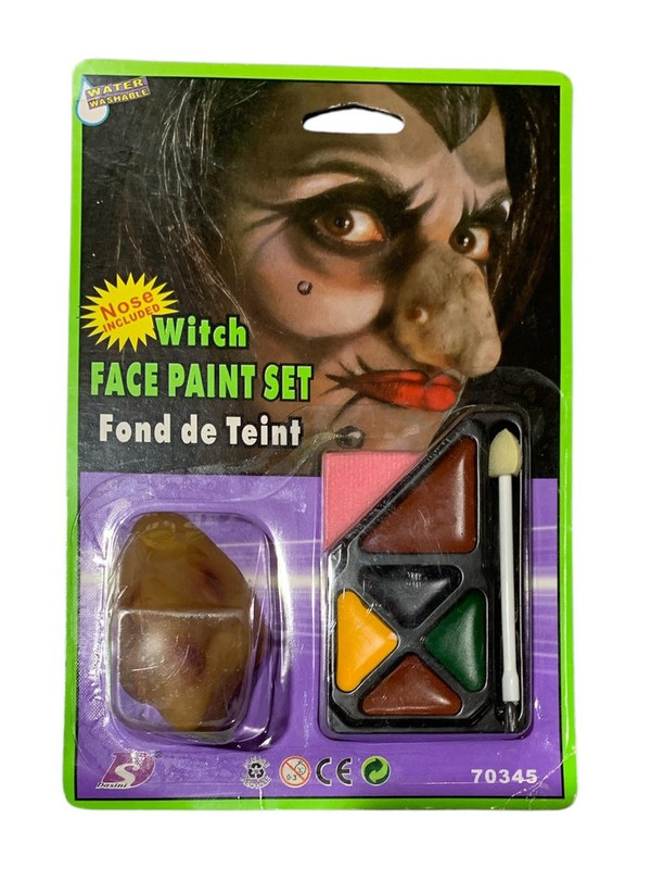 SET MAQUILLAJE BRUJA MULTICOLOR