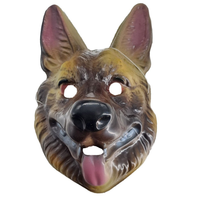MASCARA PLASTICA PERRO LOBO