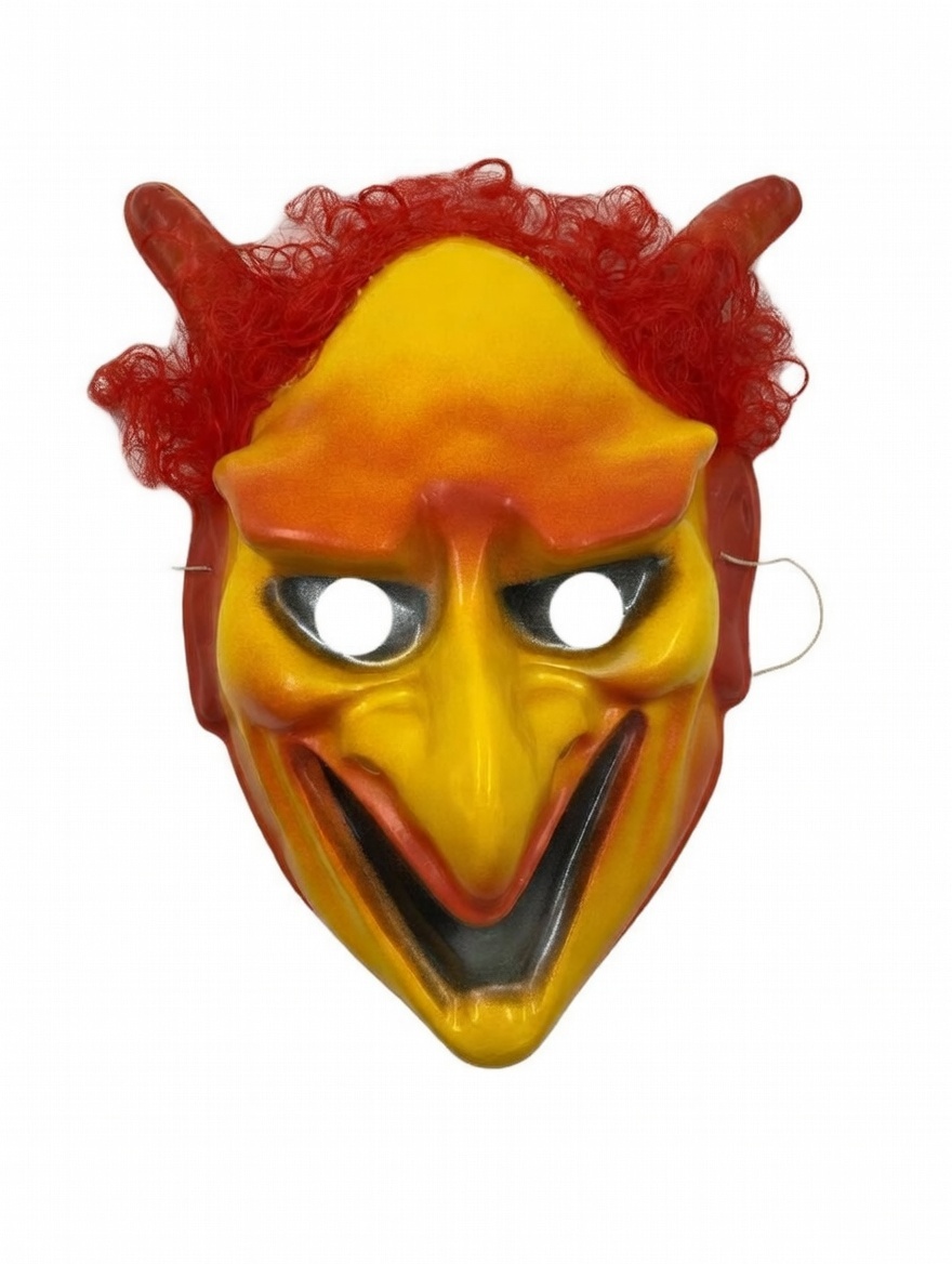 MASCARA PLASTICA DIABLO AMARILLO