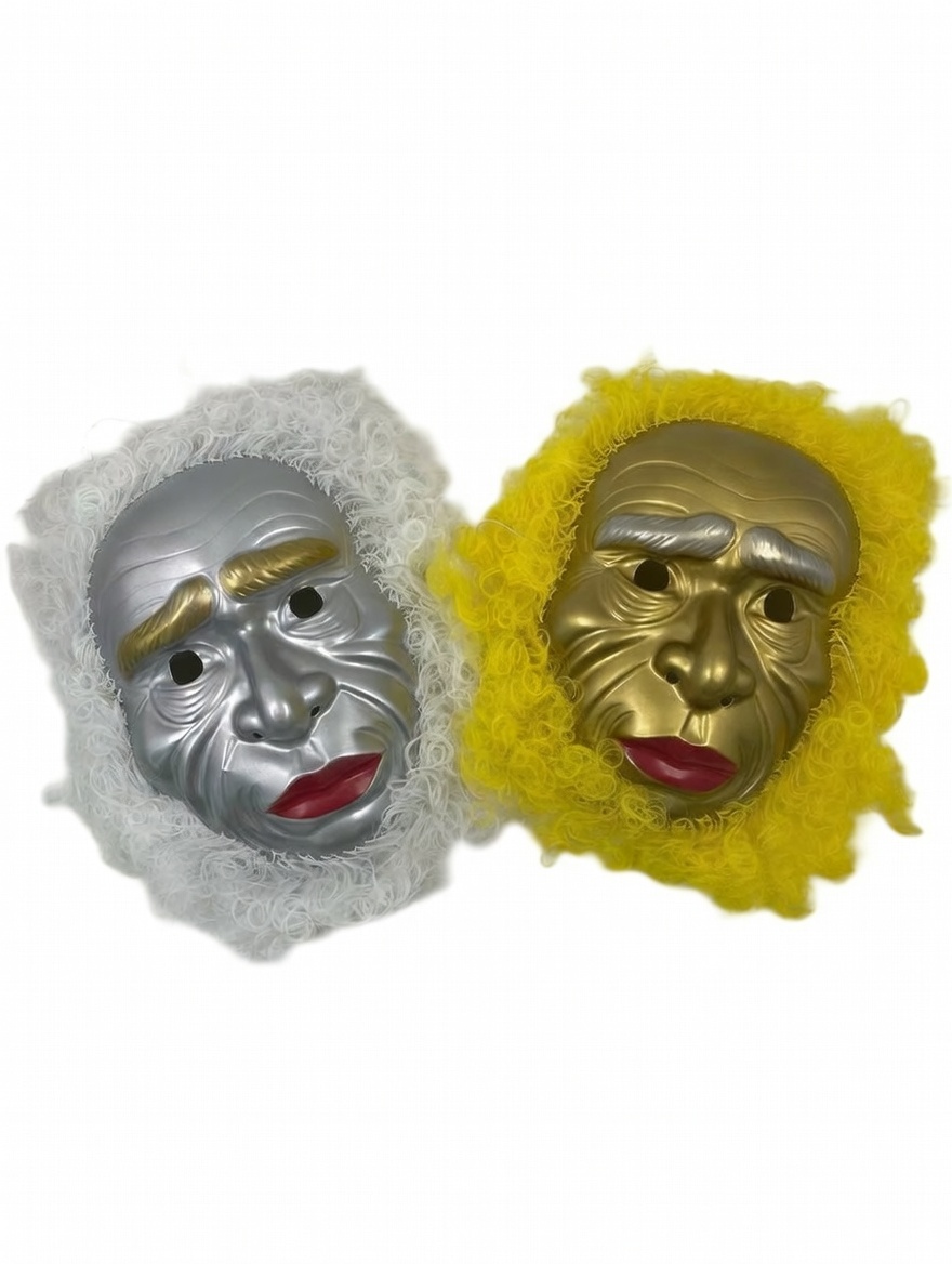 MASCARA PLASTICA CON CABELLO