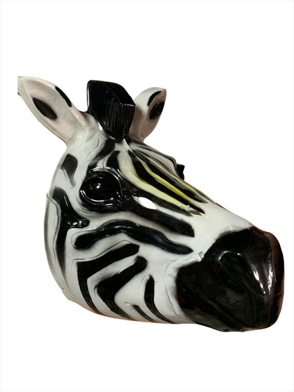 MASCARA PLASTICO CEBRA ADULTO