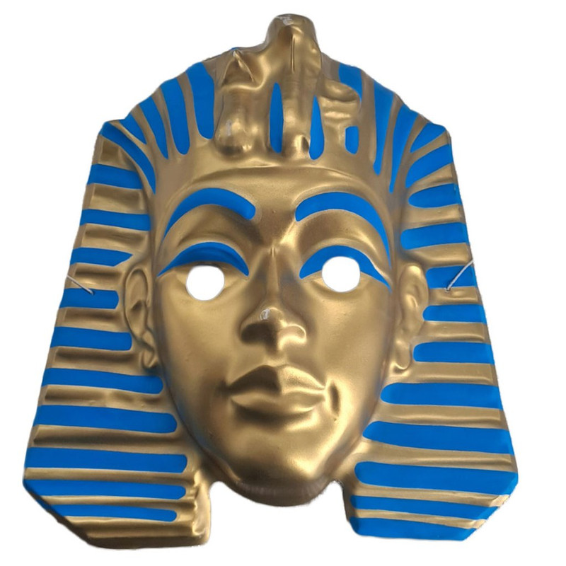 MASCARA PLASTICO EGIPCIA AZUL