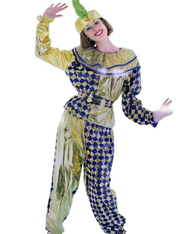 DISFRAZ ARLEQUIN METALIZADA ADULTA T U