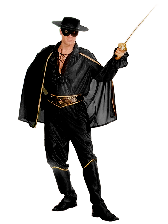 DISFRAZ ZORRO ADULTO SM