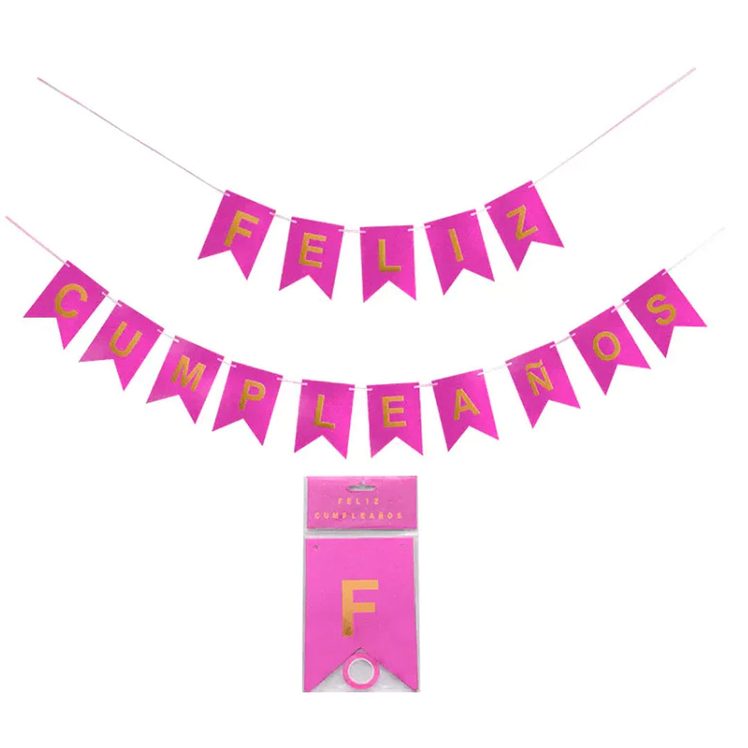 BANDERINES FELIZ CUMPLEAÑOS MATE