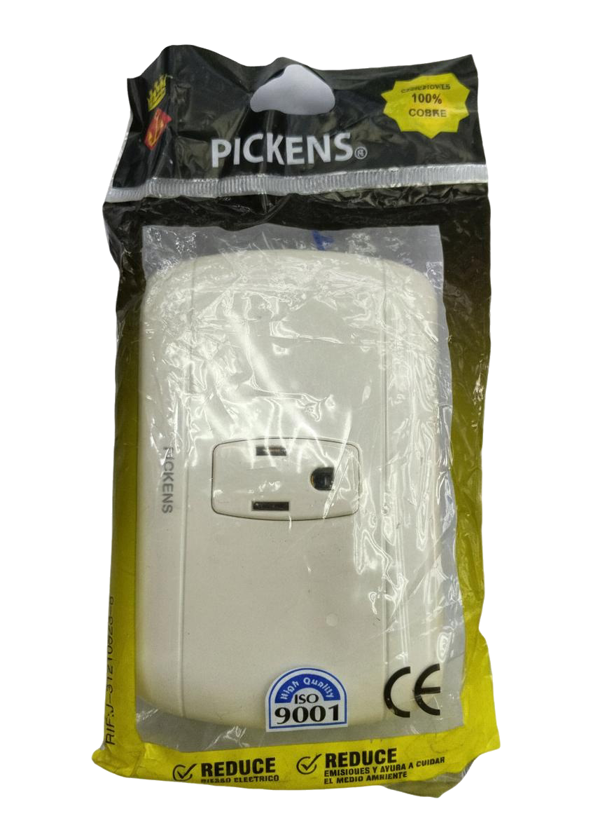 TOMACORRIENTE 2P + TOMACO BEIGE PICKENS