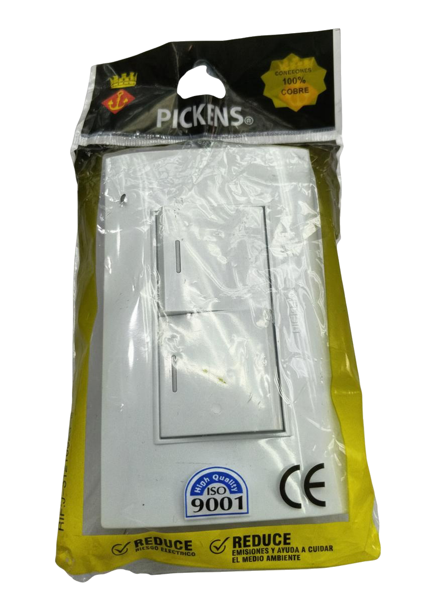 INTERRUPTOR 2 MOD BLANCO PICKENS