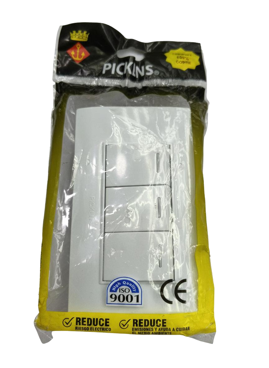 INTERRUPTOR 3 MOD BLANCO PICKENS