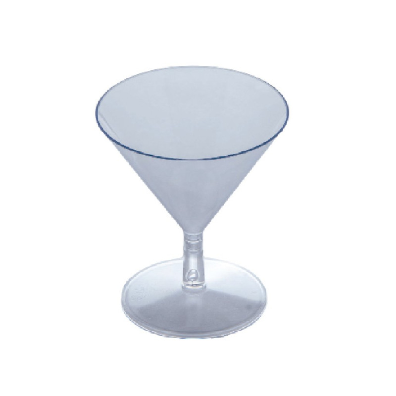 MINI COPA MARTINI ACRILICO 12 PZ TRANSP