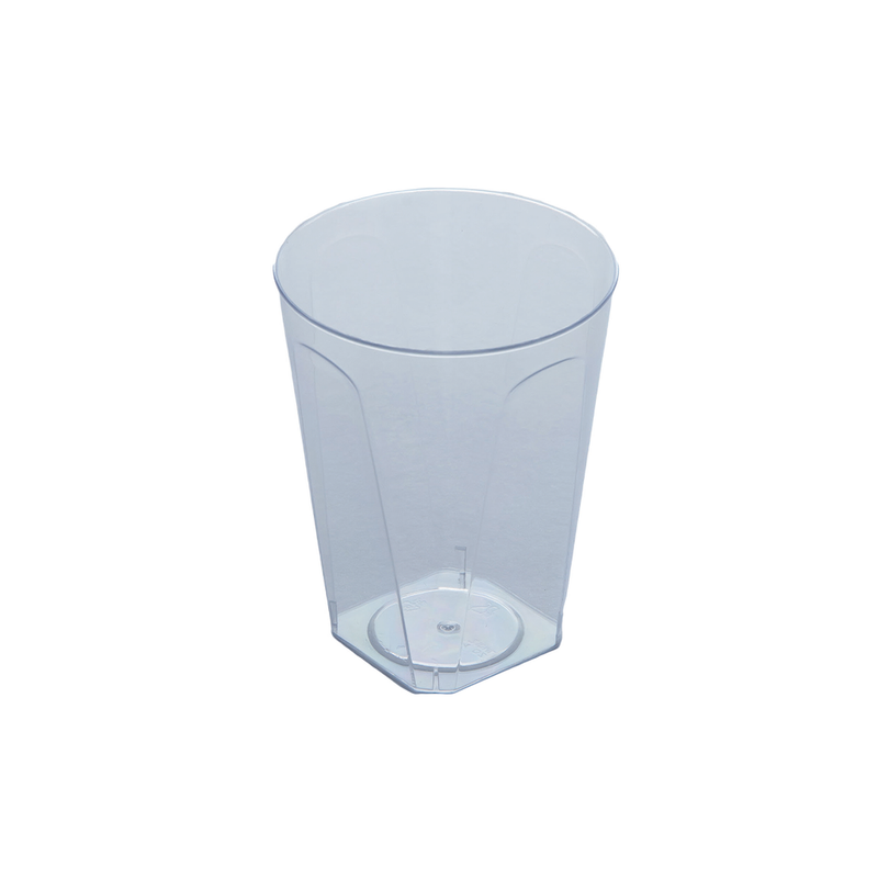 VASO ACRILICO BASE CUADRADA 7 oz 20 PZ