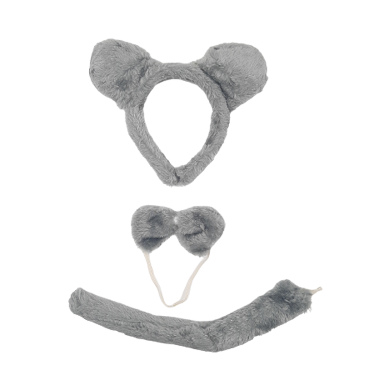 SET CINTILLO RATONCITA GRIS