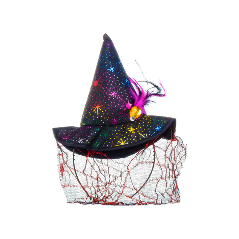 CINTILLO SOMBRERO BRUJA NEGRO