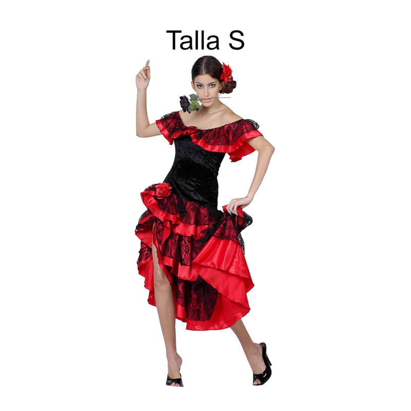 DISFRAZ FLAMENCO ADULTA T S
