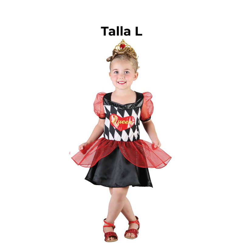 DISFRAZ REINA DE CORAZONES BEBE T L