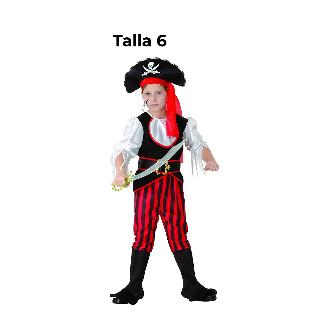 DISFRAZ PIRATA NINO T 6