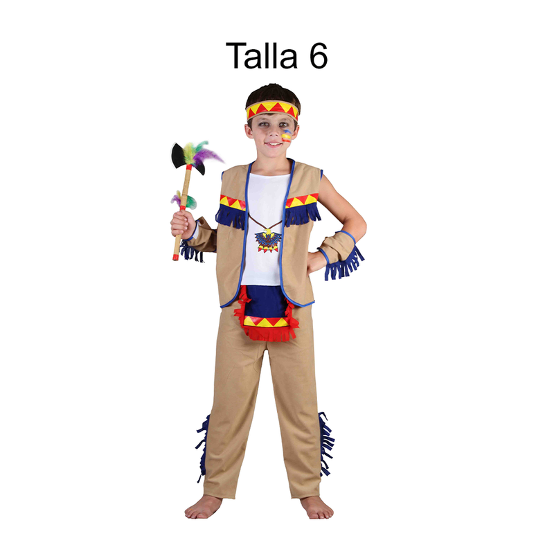 DISFRAZ INDIO NINO T 6