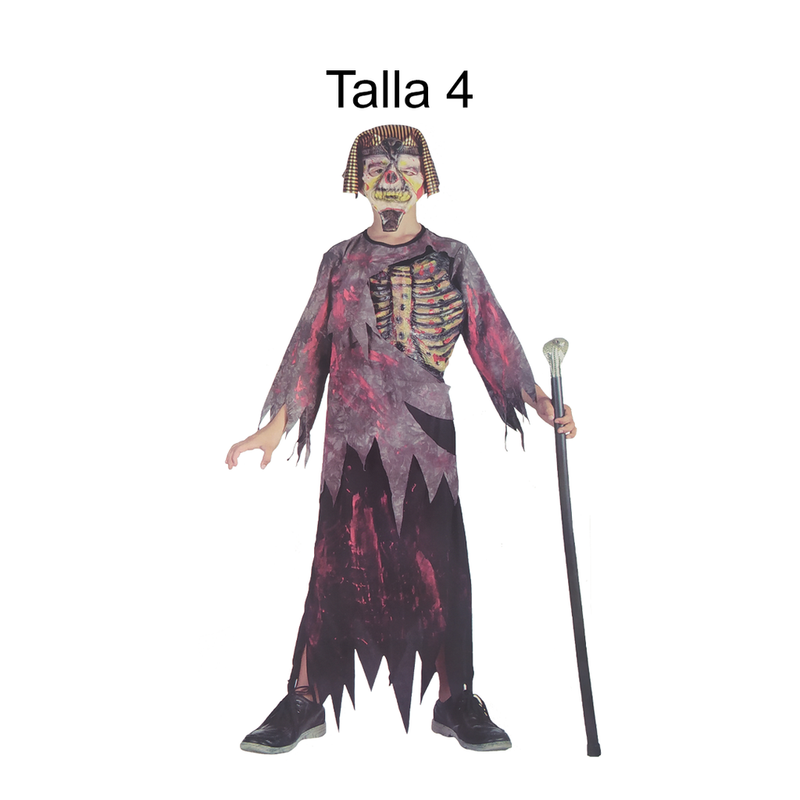 DISFRAZ FARAON REENCARNADO T 4