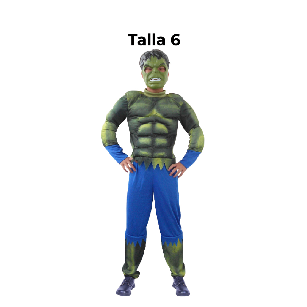 DISFRAZ HULK NINO T 6