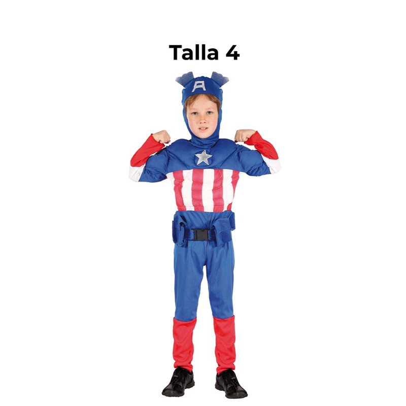 DISFRAZ CAPITAN HEROICO NINO T 4