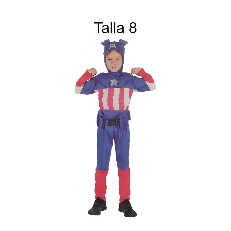 DISFRAZ CAPITAN HEROICO NINO T 8