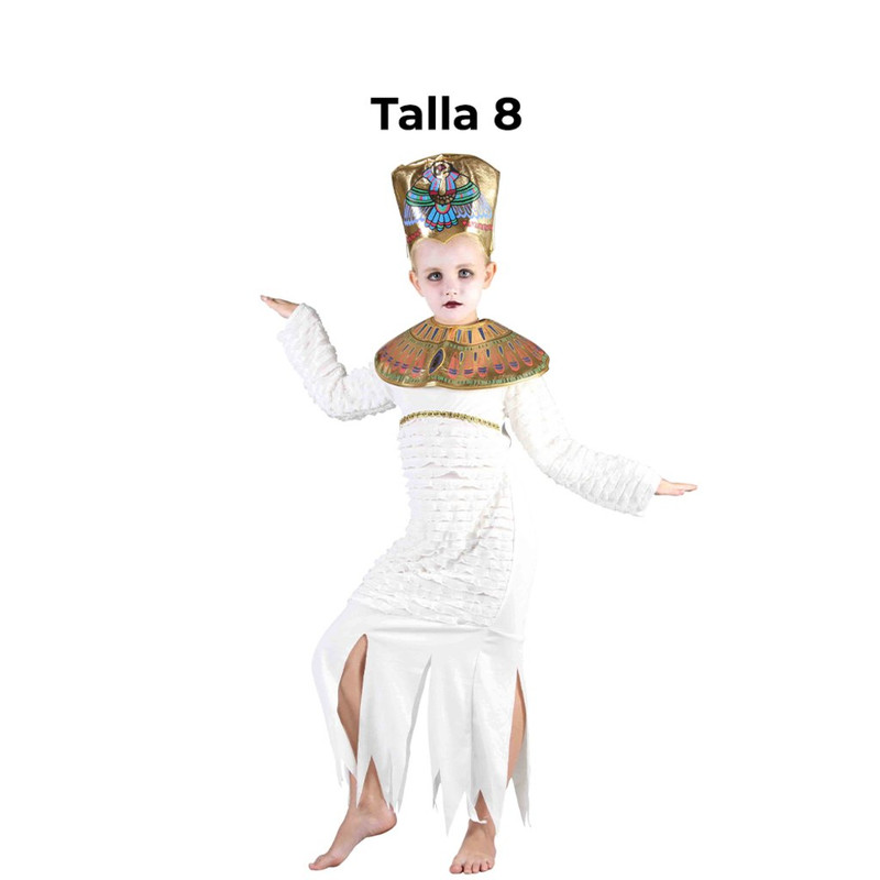 DISFRAZ REINA MOMIA NINA T 8
