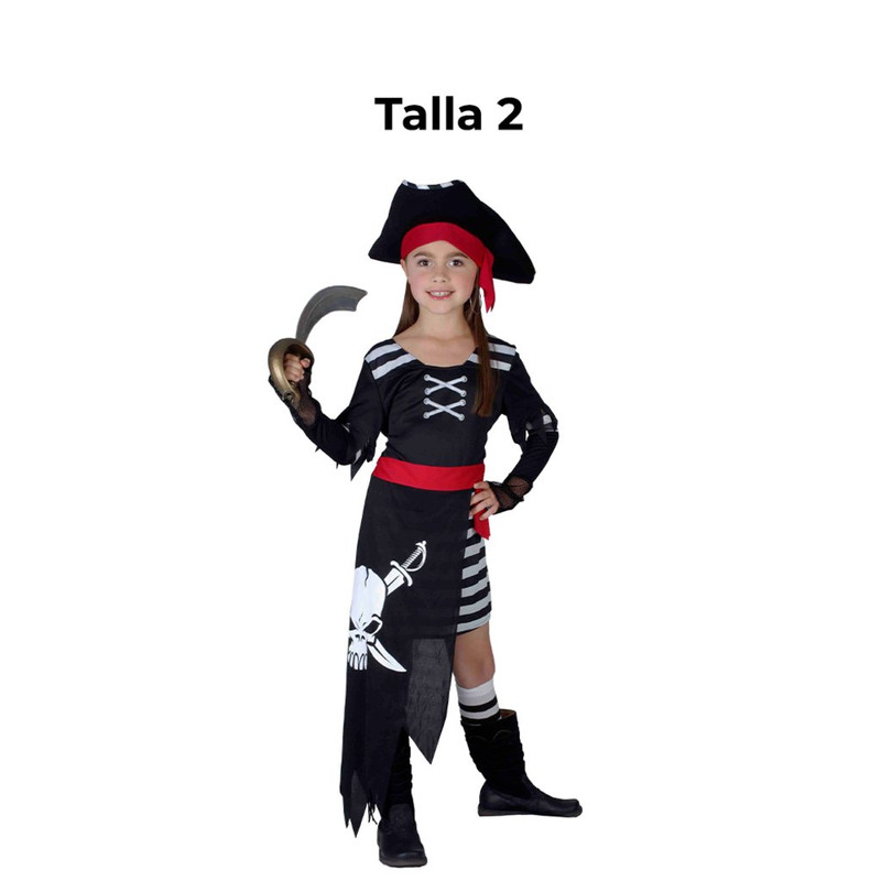DISFRAZ PIRATA NINA T2