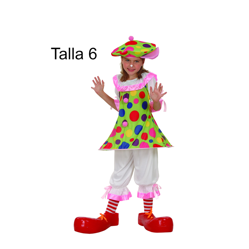 DISFRAZ PAYASITA NINA T 6 FCAK0044.6